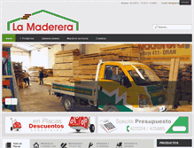 Tablet Screenshot of lamaderera.com